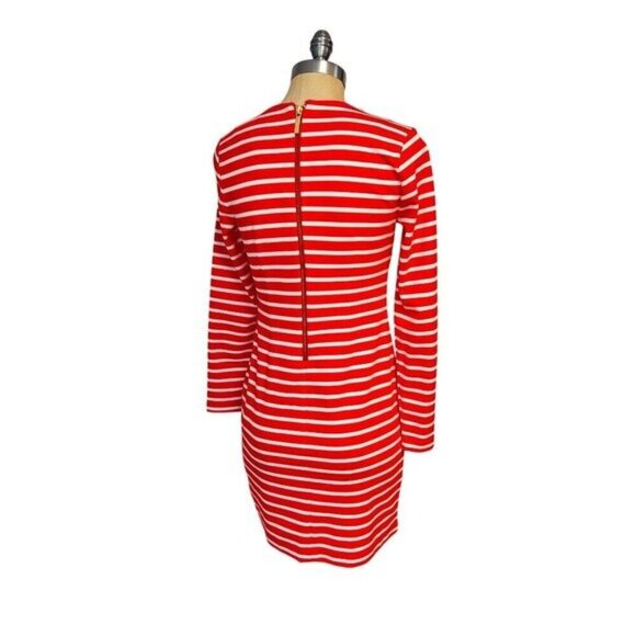 Michael Kors Coral Reef  Striped Long Sleeve Dress XS NWT - Picture 3 of 5